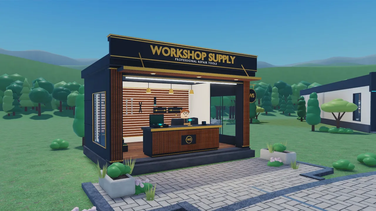 The Workshop Supply tool shop on the plaza
