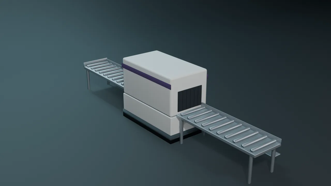 Security lane render